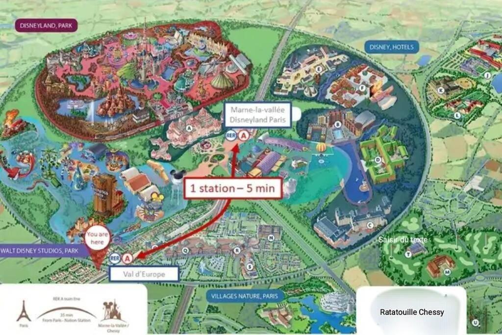 Disney Ratatouille Paris 5Mn Park & Val D'Europe Chessy Kültér fotó